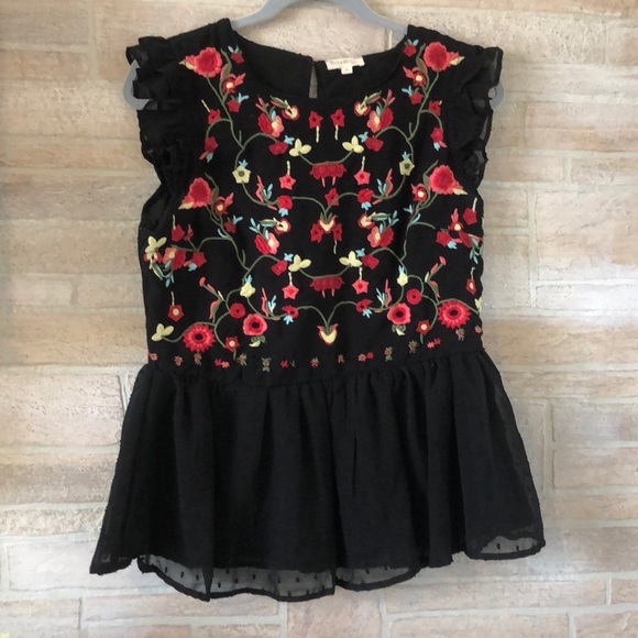 Rebellion Tops - Floral Peplum Top